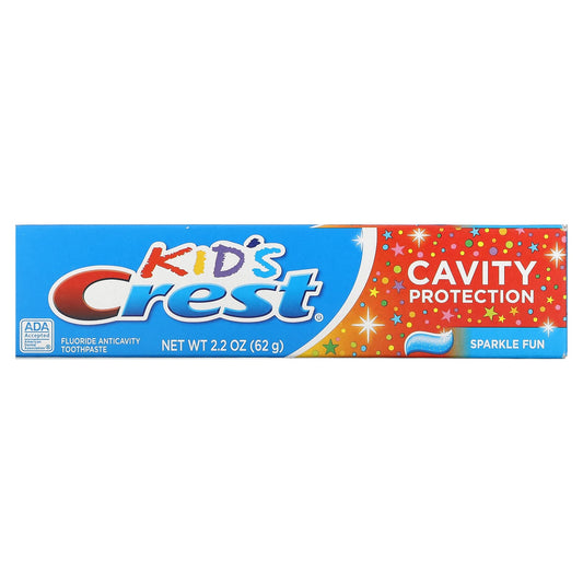 Crest, Kids, Cavity Protection, Fluoride Anticavity Toothpaste, Sparkle Fun (62 g)