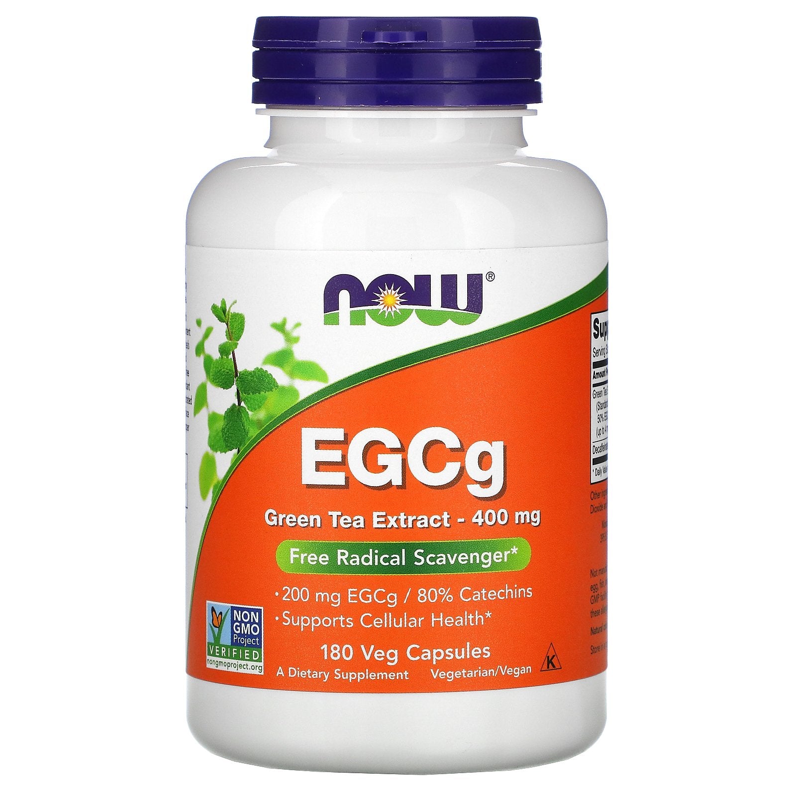 NOW Foods, EGCg, Green Tea Extract, 400 mg Veg Capsules