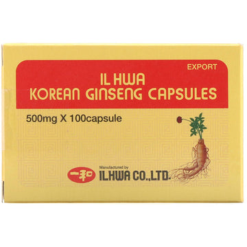 Ilhwa, Korean Ginseng Capsules, 500 mg,  Capsules