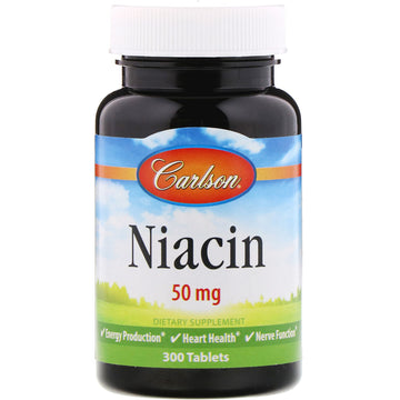 Carlson Labs, Niacin, 50 mg Tablets