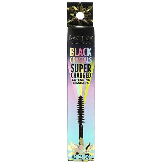 Pacifica, Super Charged Extending Mascara, Black Crystals