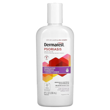 Dermarest, Psoriasis, Medicated Shampoo + Conditioner, Maximum Strength, Fragrance Free (236 ml)