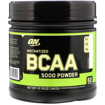 Optimum Nutrition, Instantized BCAA 5000 Powder, Unflavored