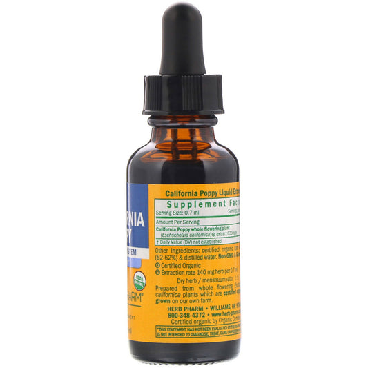 Herb Pharm, California Poppy, (30 ml)