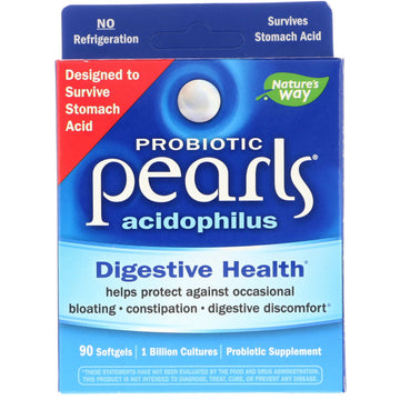 Nature's Way, Probiotic Pearls Acidophilus Softgels