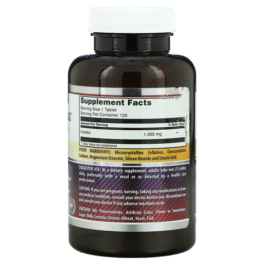 Amazing Nutrition, Inositol, 1,000 Mg Tablets