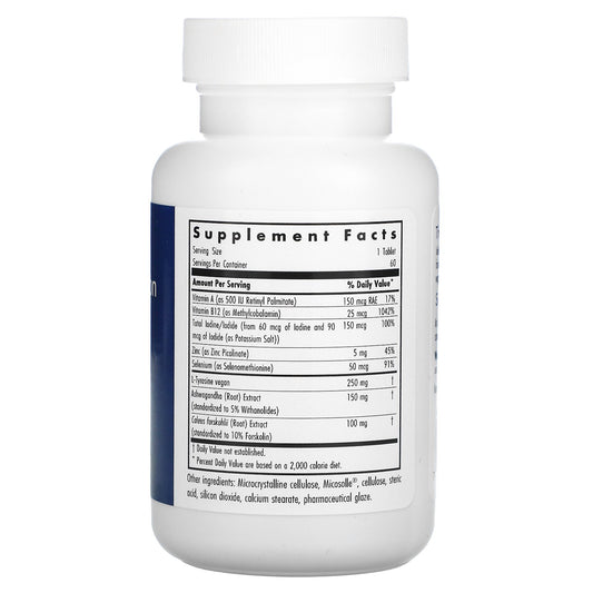 Allergy Research Group, Thyroid Nutrition with Iodoral, Vegetarian Tablets