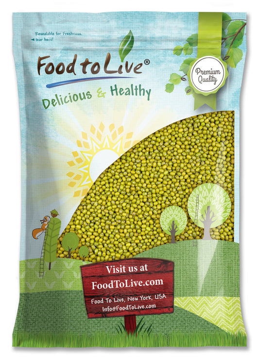 Mung Beans, Non-GMO, Kosher, Sproutable, Raw, Vegan - by Food to Live