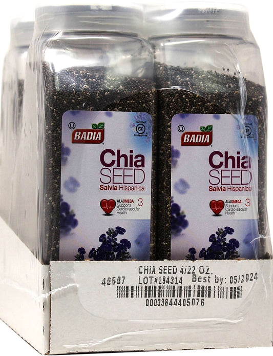 Badia Chia Seed Bottle -- 4 Per Case