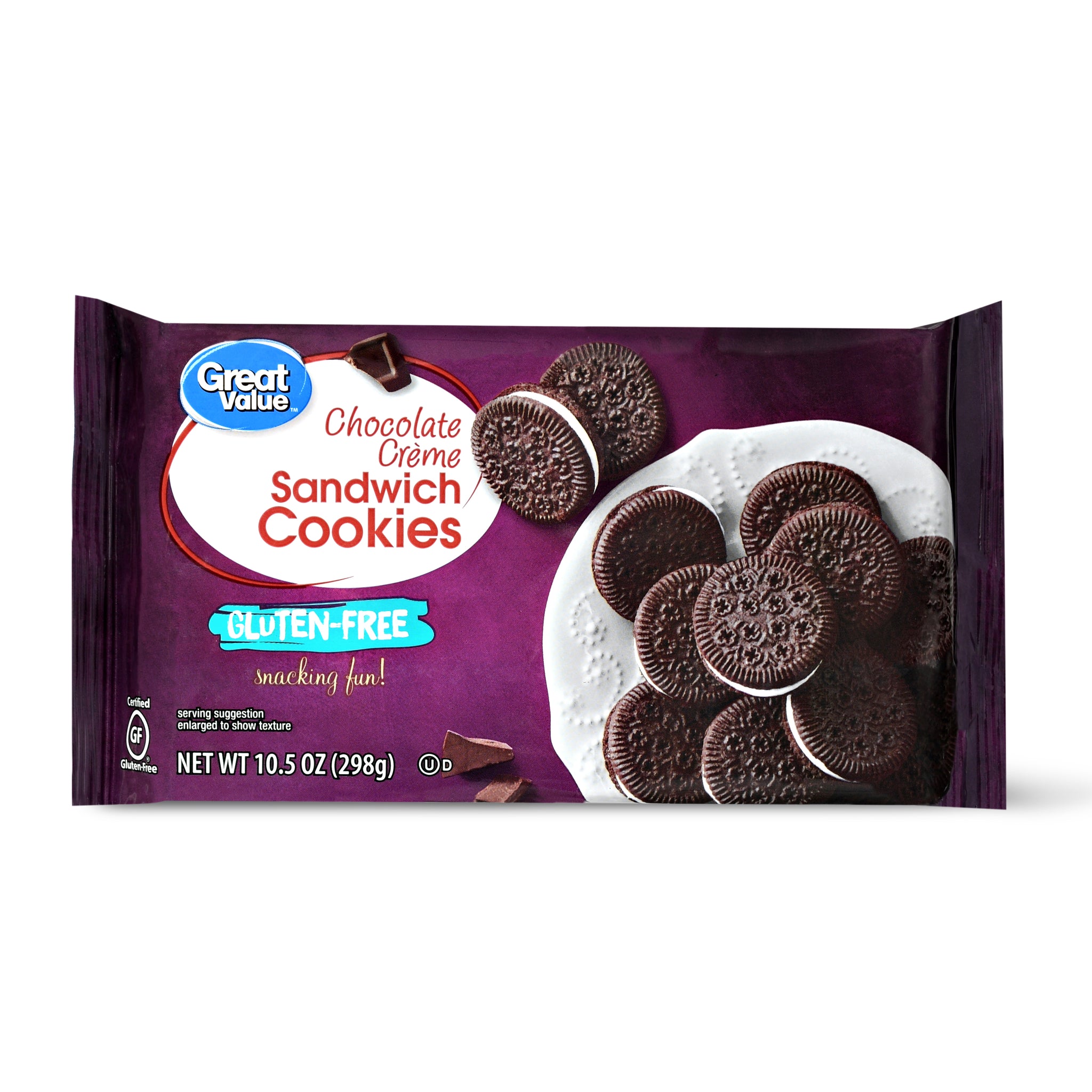 Great Value Gluten-Free  Sandwich Cookies, 10.5 Oz