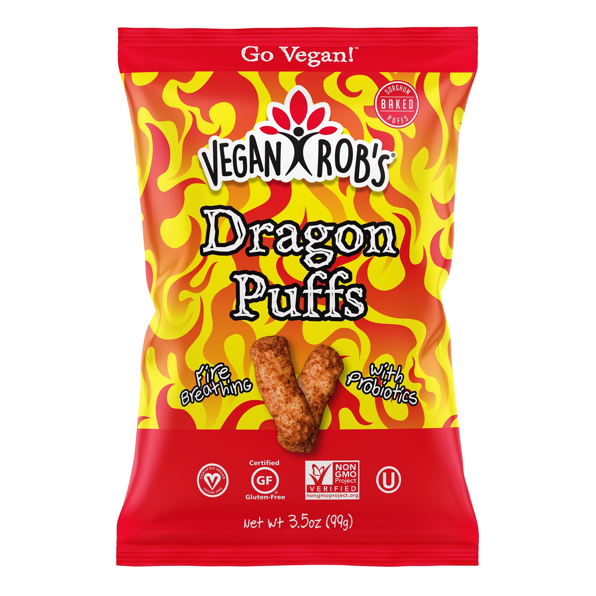 Vegan Rob's Probiotic Spicy Dragon Puffs