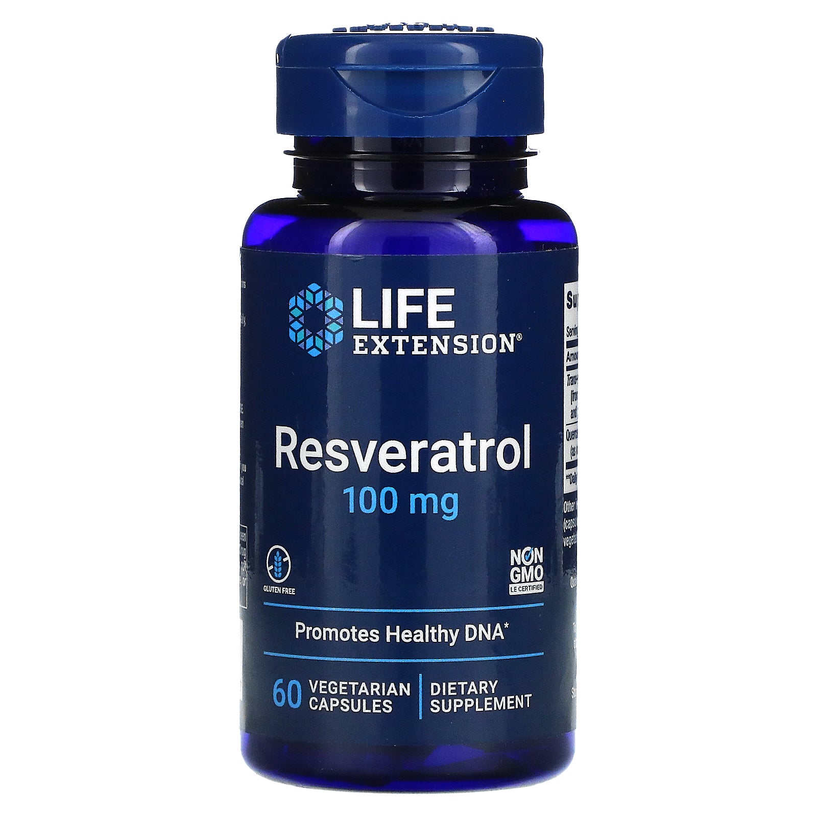 Life Extension, Resveratrol, 100 Mg Vegetarian Capsules