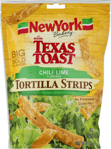 New York The Original Texas Toast Tortilla Strips, Chili Lime