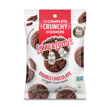 Lenny & Larry's The Complete Crunchy Cookie, Chocolate Chip, 6g Plant Protein, Vegan, Non-GMO,  Pouch (Pack of 12)