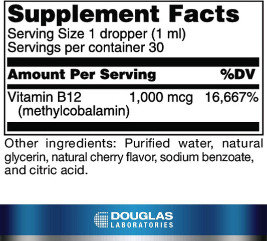 Douglas Laboratories Liquid B12 (Formulated With Methylcobalamin) | Su