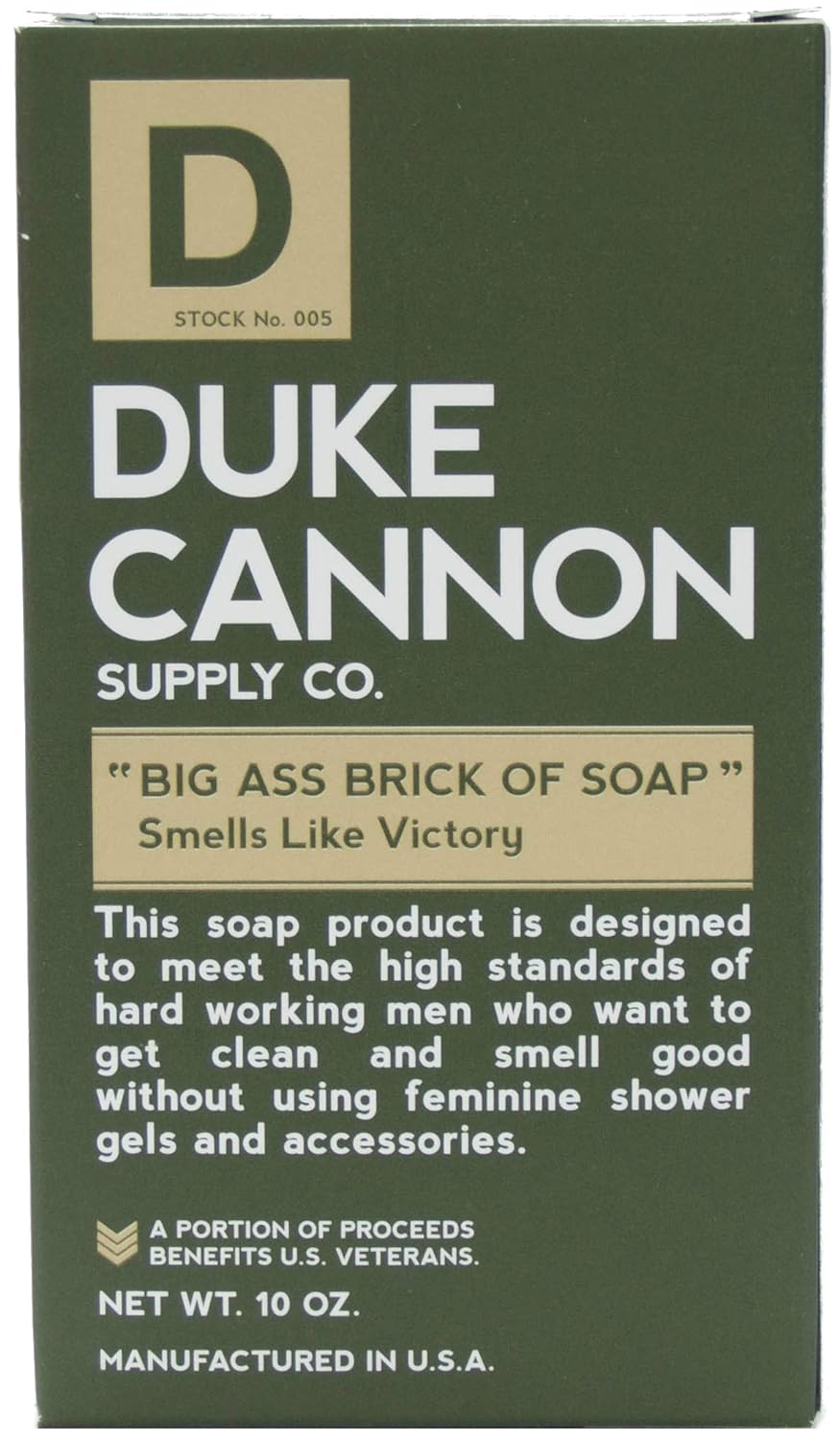 Duke Cannon Men's Big Brick of Soap, 10  (Victory, 1 Bar)