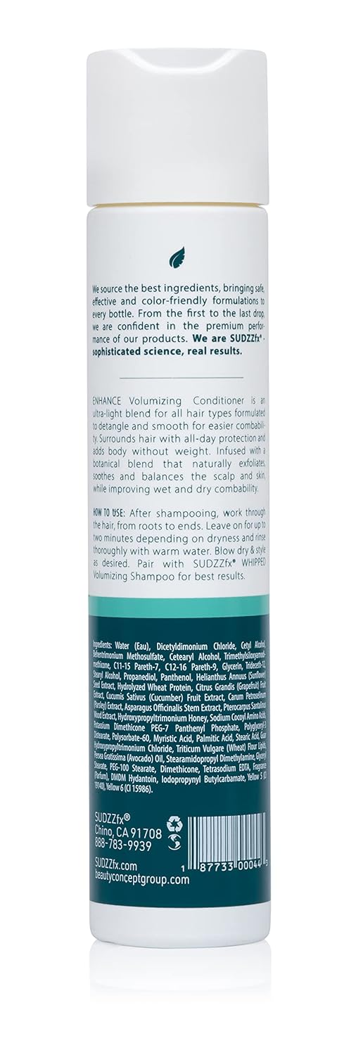 SUDZZfx Enhance Daily Conditioner - Detangle Hair Conditioner - All Hair Types - Dry Conditioner - Daily Conditioner for Men & Women for Hair Care - Conditioner Curly Hair - Sulfate Free, 10.1