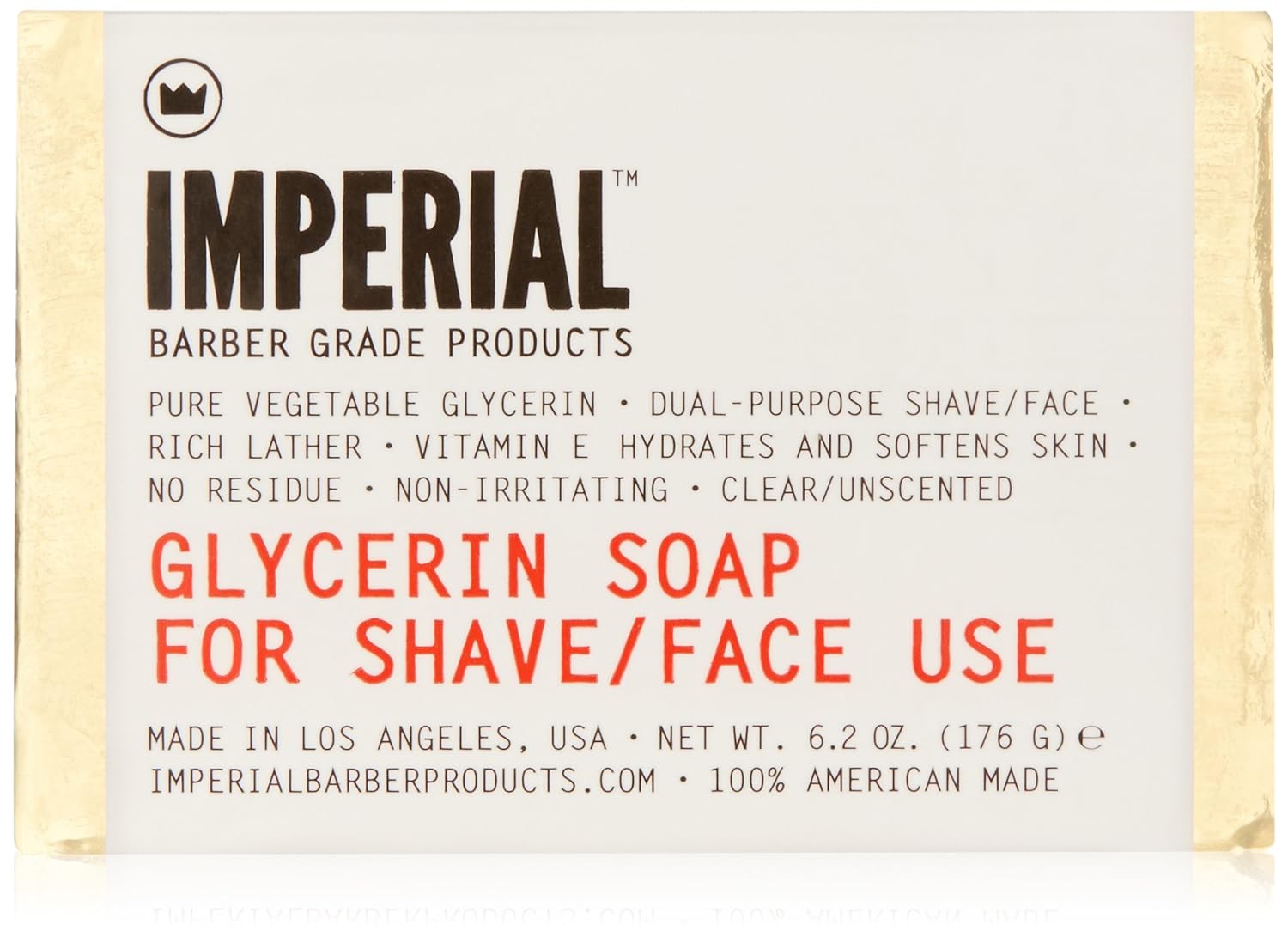 Imperial Barber Glycerin Soap, 6.2