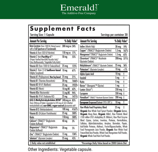 Emerald Labs Men'S 1 Daily Multi - Complete Multivitamin With Coenzymes, Zinc, And Lycopene For Prostate, Bone Strength,