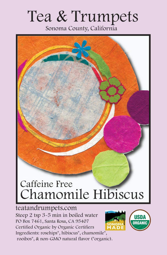 USDA Organic Chamomile Hibiscus Fusion Loose Leaf Herbal Tea