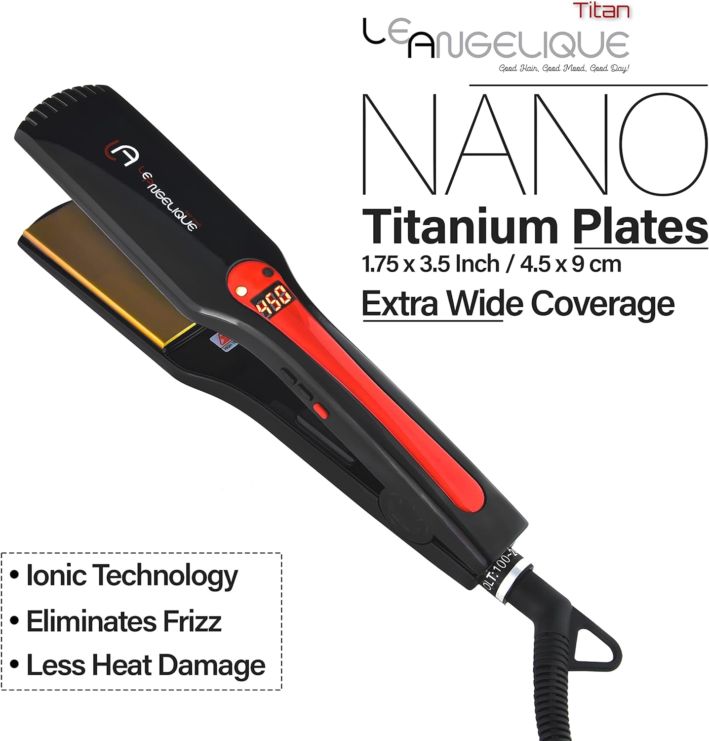 Esupli.com Le Angelique Titan G3 Nano Titanium Flat Iron ? 1