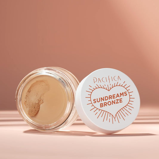 Pacifica Beauty | Sun Dreams Matte Cream Bronzer + Contour - Sandy Kiss | High Pigmented Formula, Long-Lasting | Face + Body | Makeup | Lightweight, Blendable, Buildable | Vegan, Talc-Free