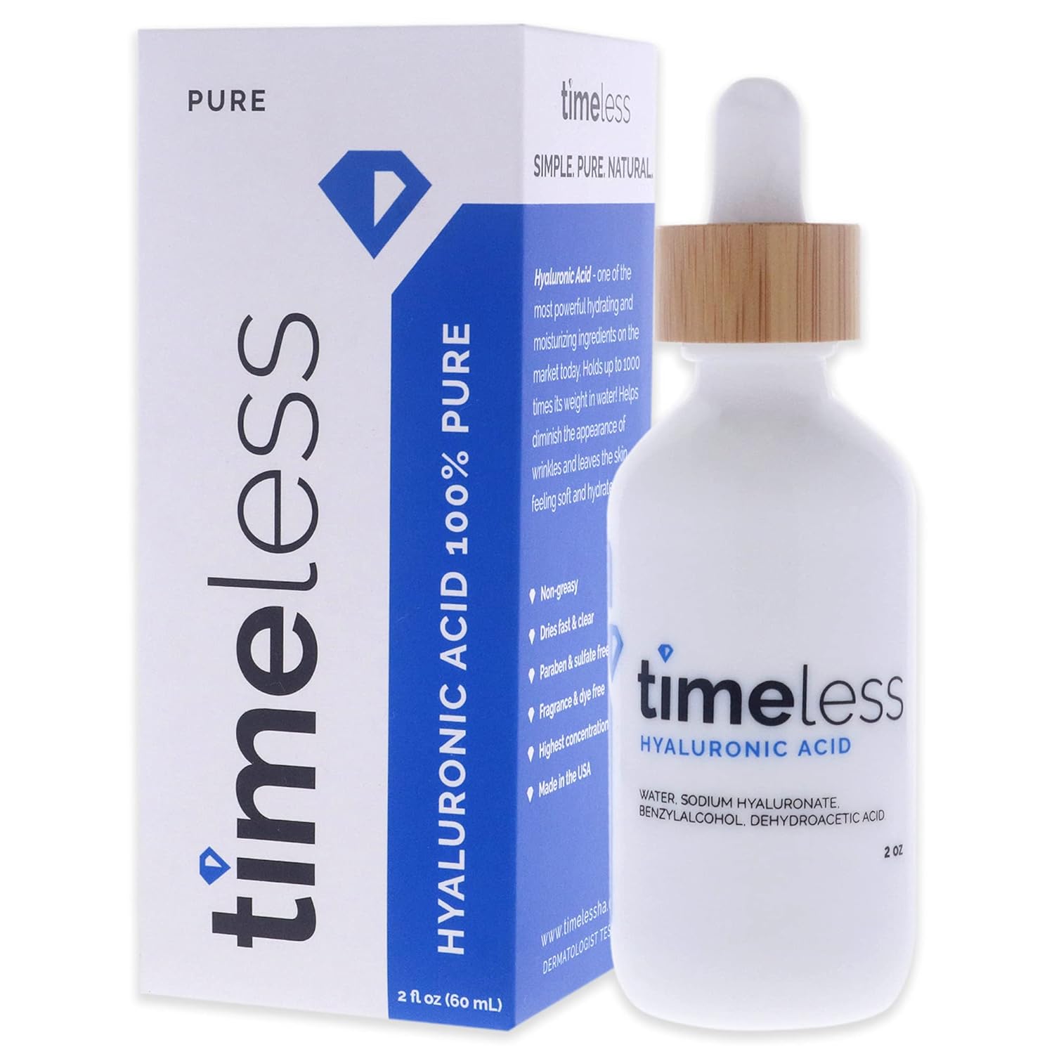 Esupli.com Timeless Skin Care Hyaluronic Acid 100 Percent Pure Serum Un