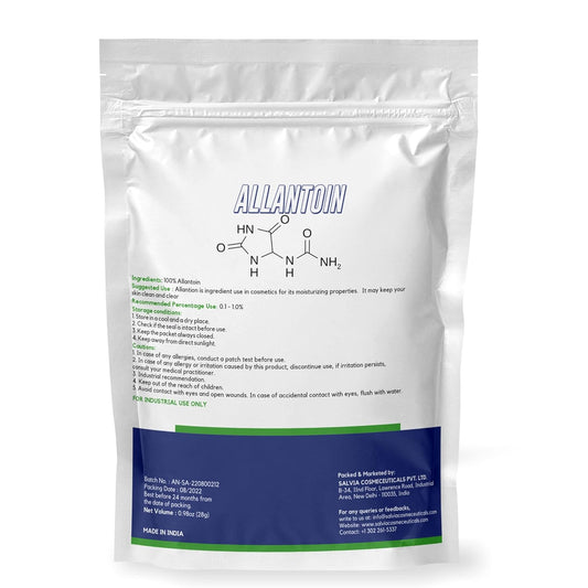 Myoc Allantoin Powder - 0.98  for Cosmetic, Skin, Allantoin Powder Bulk, DIY Powder for Cream, Gel, Serum & Lotion- Cosmetic Grade (Pack of 1)