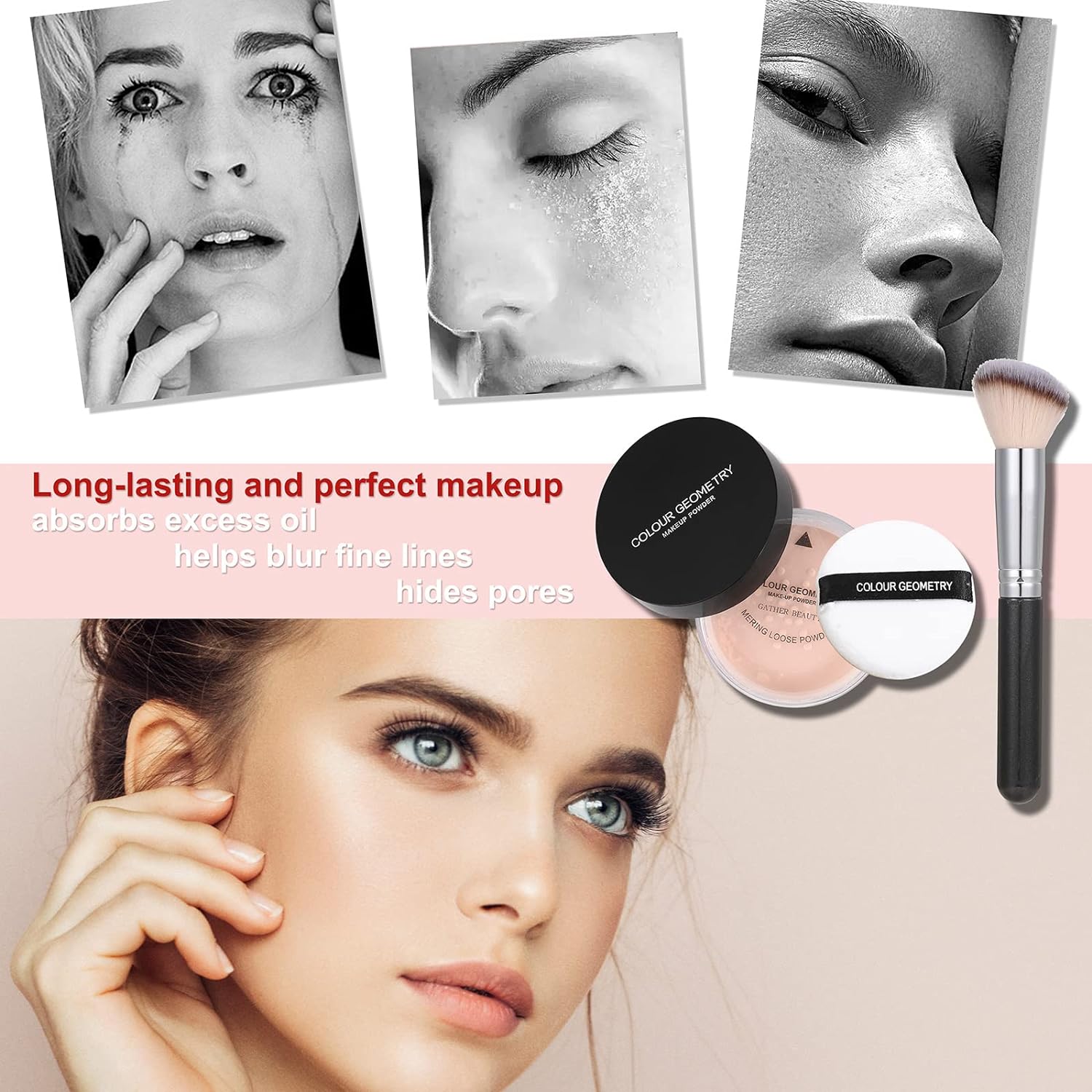 Foundation Makeup Liquid Full Coverage Makeup Powder Mascara