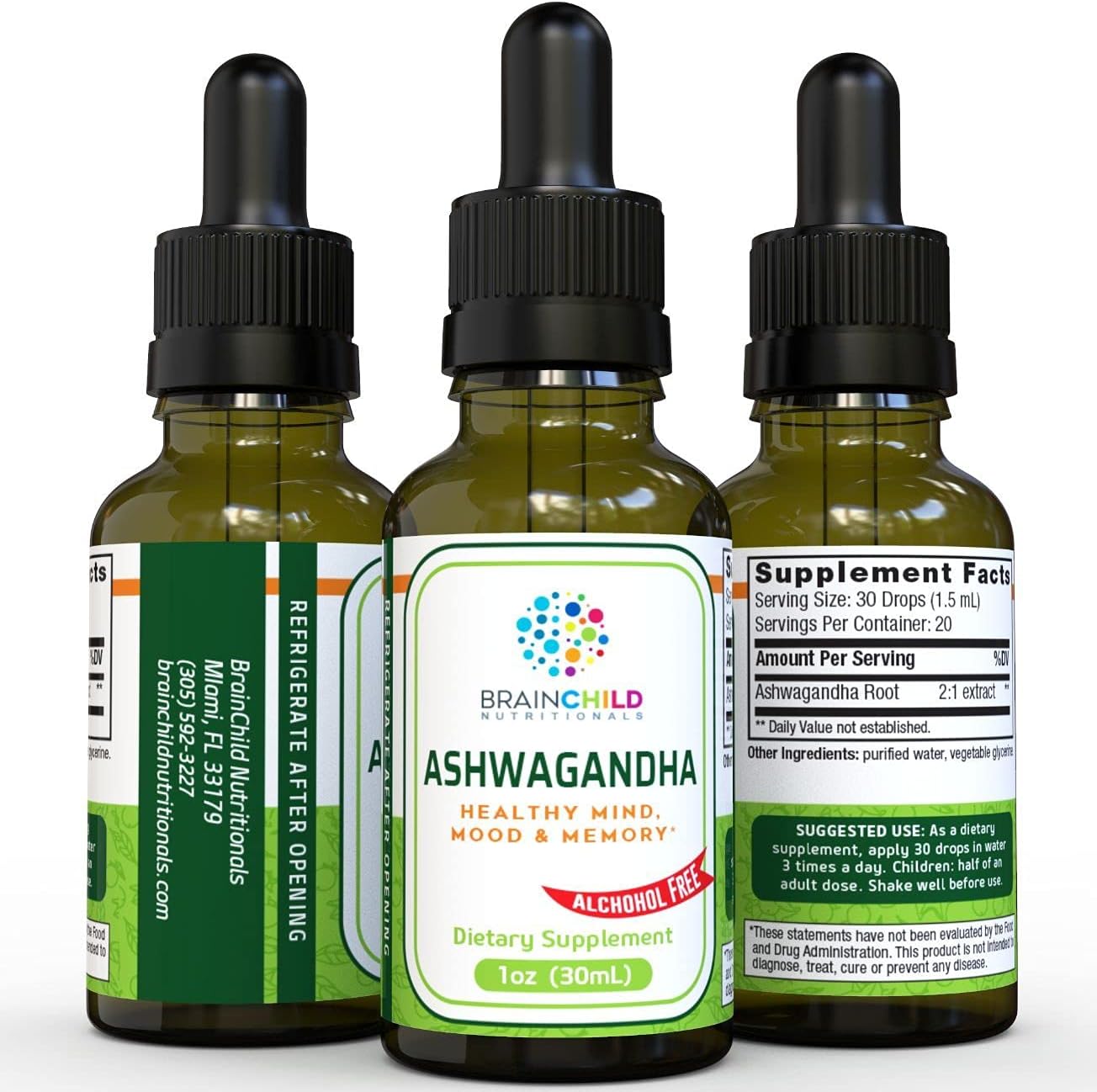 BrainChild Nutritionals Ashwagandha Organic Extract