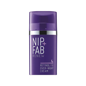 Nip+Fab Retinol Fix Overnight 0.1% Retinol Cream for Face with Hyaluronic Acid, Pro-Age Facial Cream for Pigmentation and Dark Spots, 1.7 .