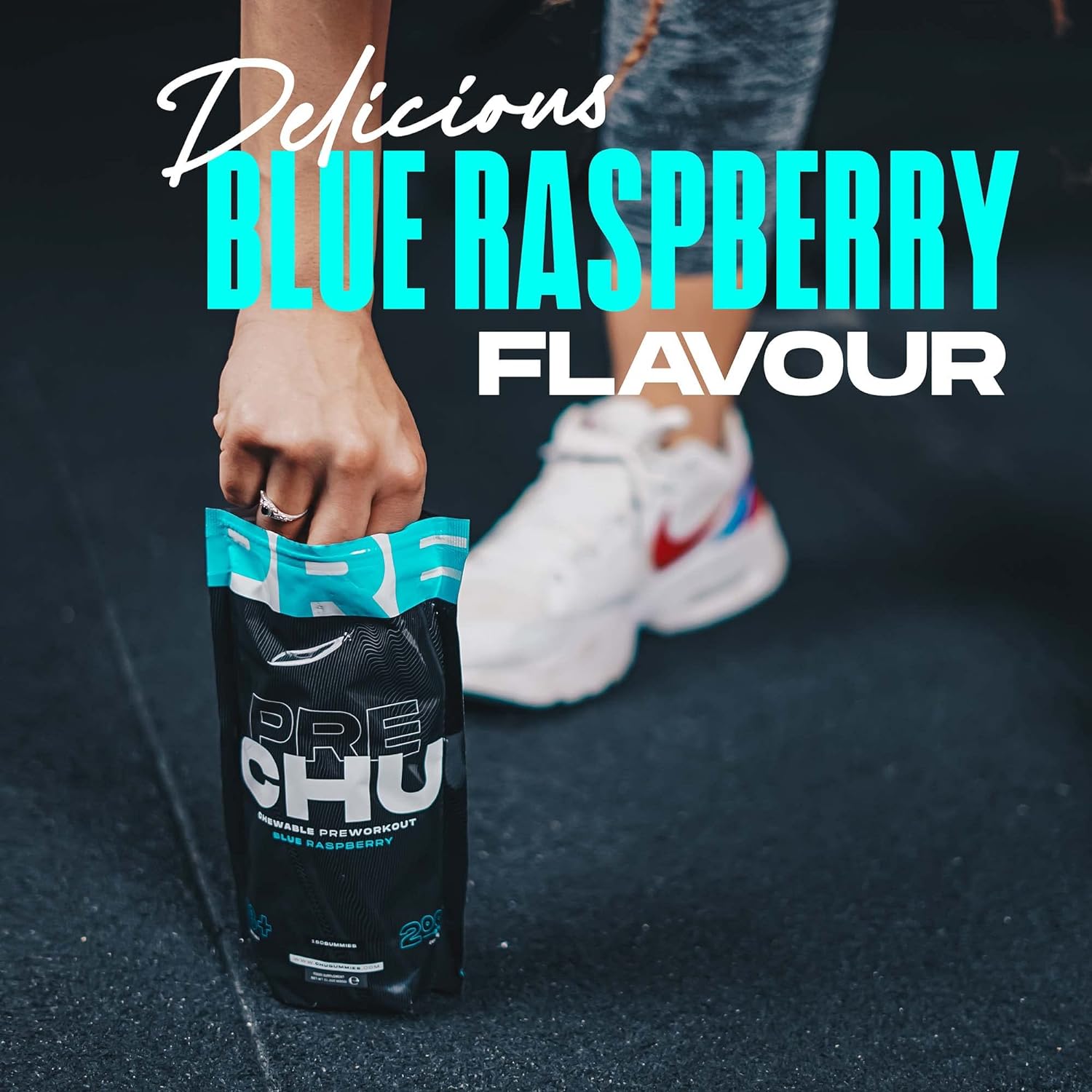 PRECHU Pre Workout Gummies - Beta Alanine, Taurine, Vitamin C, & Zinc 