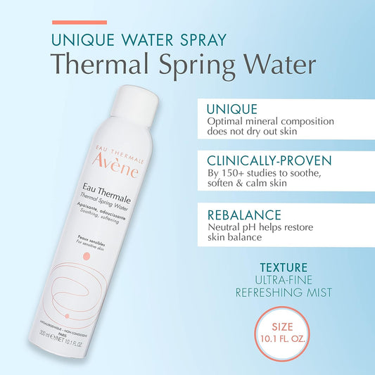 Eau Thermale Avene Thermal Spring Water, Soothing Calming Facial Mist Spray for Sensitive Skin