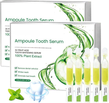 2pcs Ampoule Toothpaste, Ampoule Tooth Serum, Ampoule Essence Toothpaste, Fruit Acid Teeth Essence, Refreshing Breath Deep Cleaning Toothpaste(2box/30pcs)