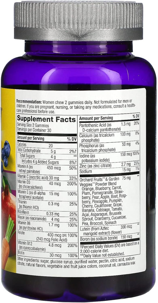 Womens 50+ Gummy Vitamins 60 Gummies (2 Pack)