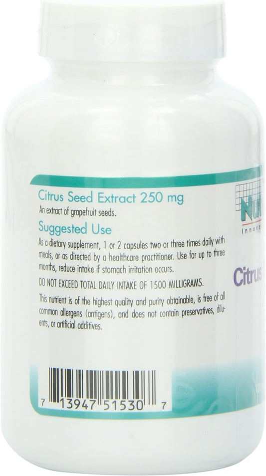 Nutricology Citrus Seed Extract, 250 Mg Vegicaps, 120-Count