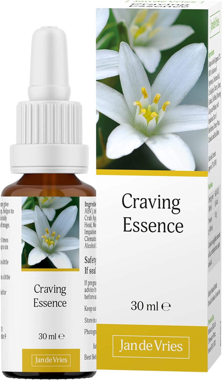 Jan De Vries Craving Essence | Flower Essence | Support your Ability t80 Grams