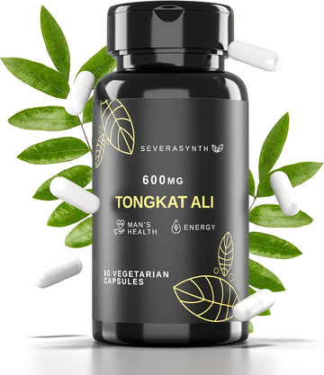 SEVERASYNTH Tongkat Ali for Men 600mg, Eurycoma Longifolia Male Enhancement Supplement, Improves Athletic Performance, O