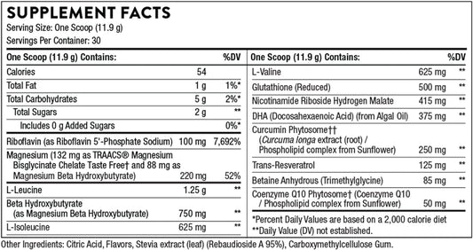 Thorne SynaQuell+ - Brain Support for Post-Impact - BHB, BCAAs, CoQ10, DHA, and Nicotinamide Riboside - Supports Healthy Brain Structure and Cognition - NSF Certified for Sport - 12. - 30 Servings