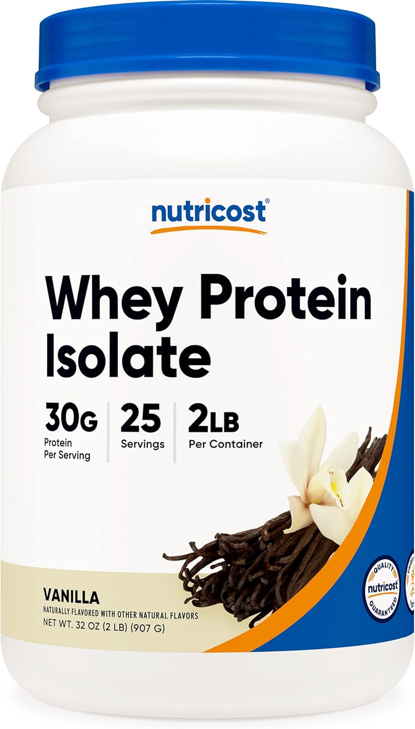 Nutricost Whey Protein Isolate Powder (Vanilla) 2LBS2 Pound (Pack of 1