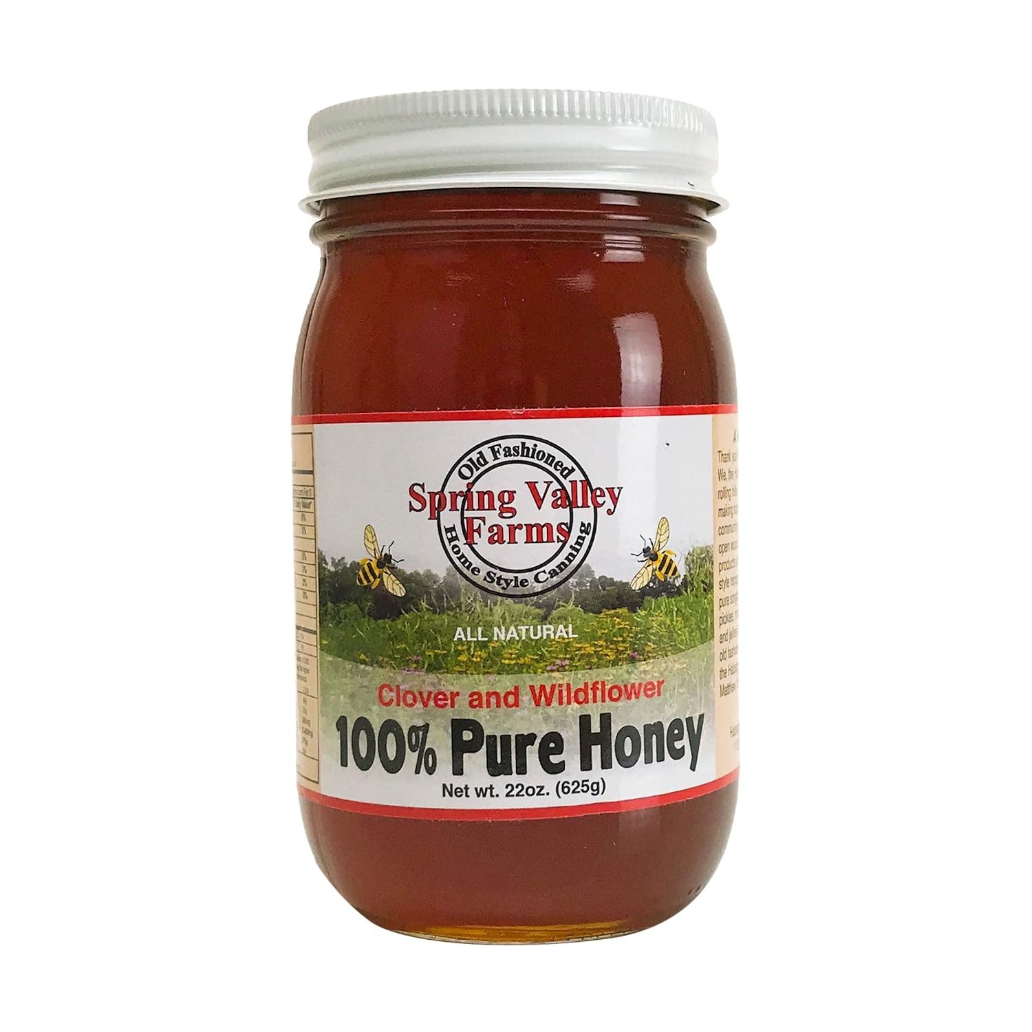 SPRING VALLEY FARMS Honey 100 Percent Pure, 22 OZ