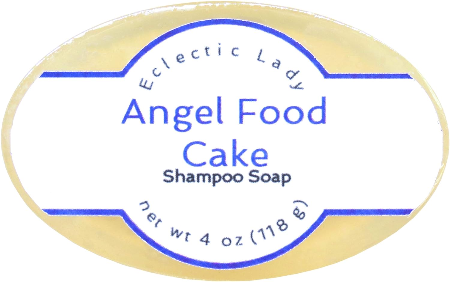 Eclectic Lady Angel Food Cake Shampoo Soap Bar with Pure Argan Oil, Silk Protein, Honey Protein and Extracts of Calendula ower, Aloe, Carrageenan, Sunower - 4  Bar