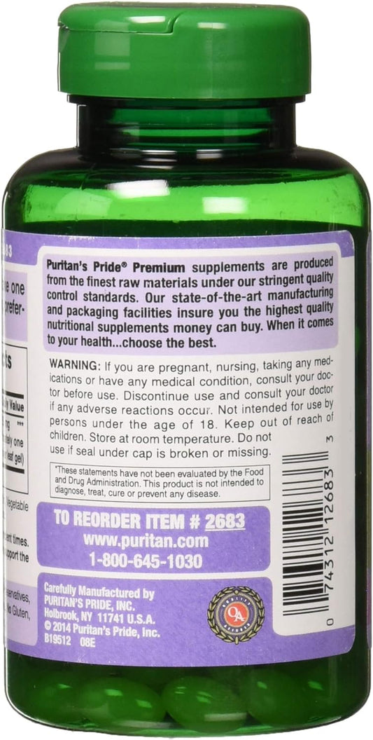 Puritan's Pride Aloe Vera Extract 25mg (5000mg equivalent) S