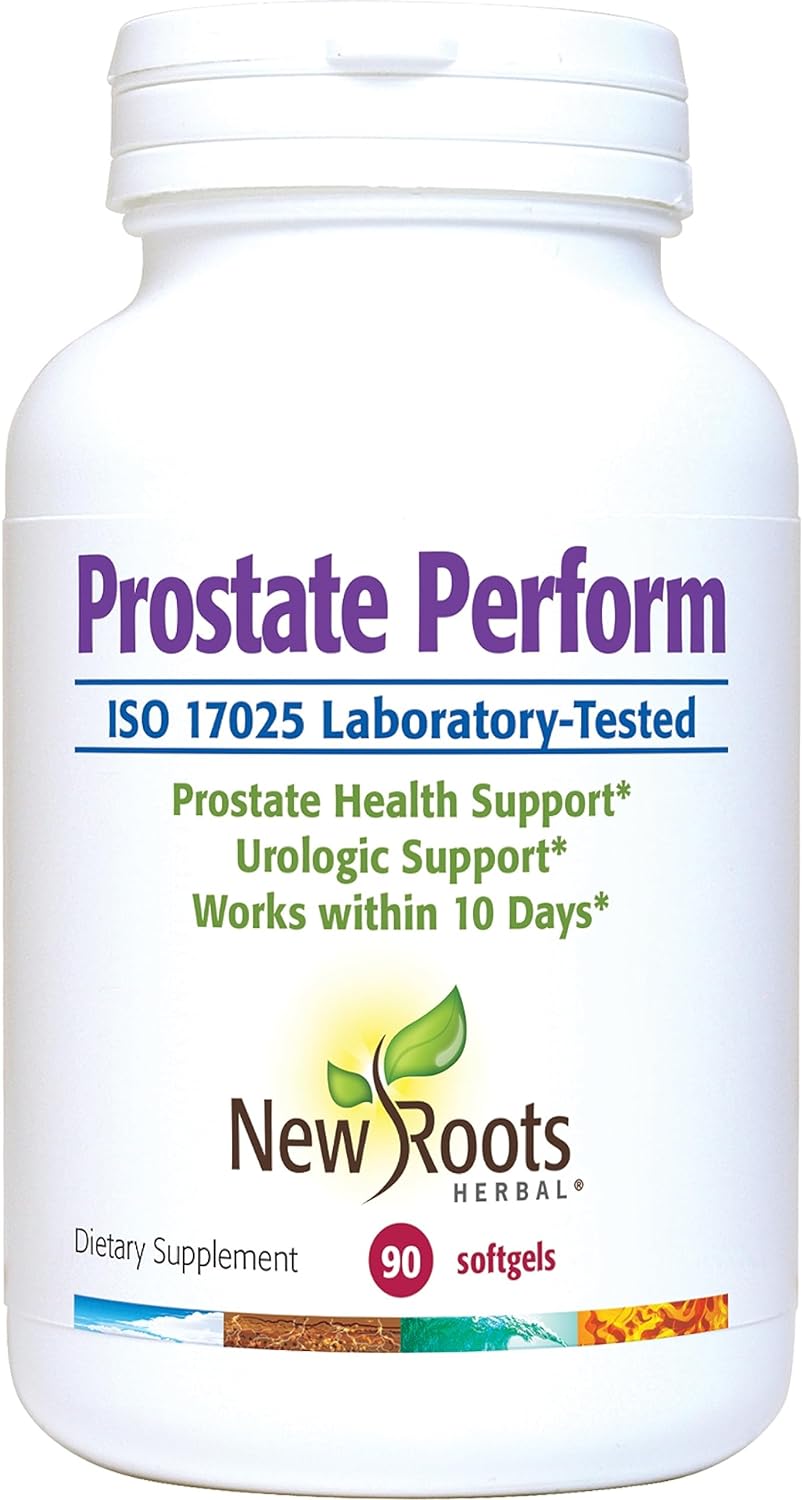 NEW ROOTS HERBAL Prostate Perform Supplement - 90 Soft Gels - Saw Palm
