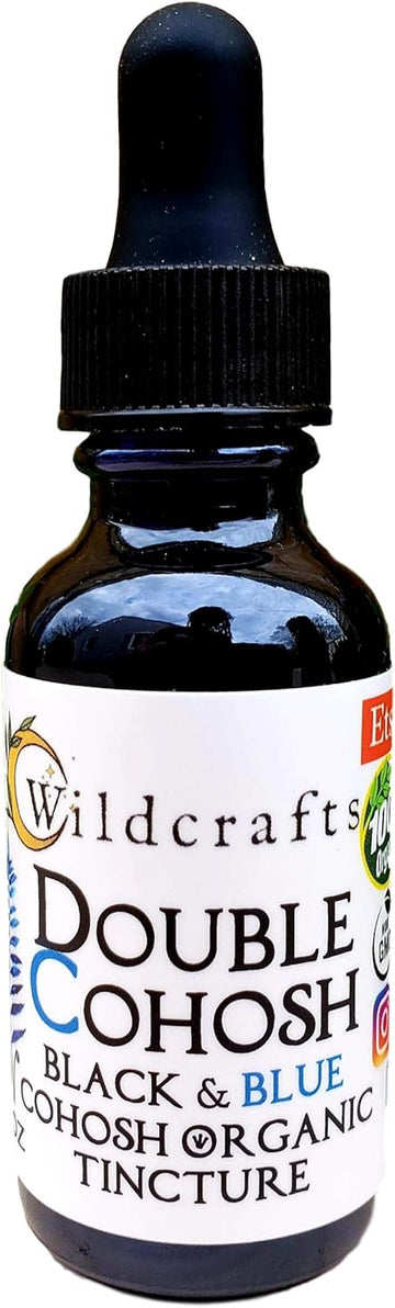 Organic Black Cohosh and Blue Cohosh 1oz Tincture Extract for Women's