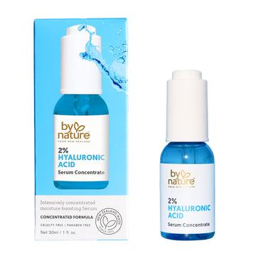 By Nature 2% Hyaluronic Acid Serum for Face & Neck - Skincare from New Zealand - 2% Hyaluronic Acid Facial Serum Concentrate - 1.