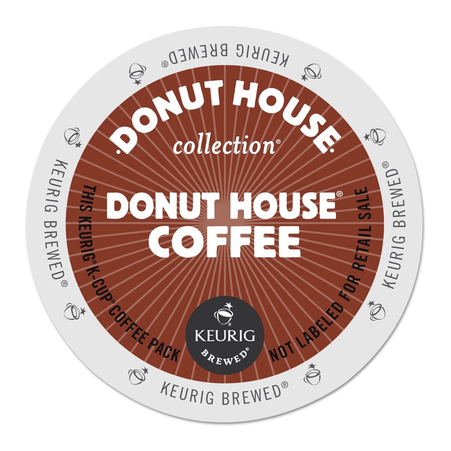 Donut House 6534 Donut House Coffee K-Cups, 24/box