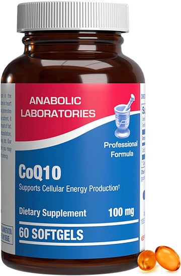 Anabolic Laboratories CoQ10 100mg Softgels - 60 Coenzyme Q10 Supplemen