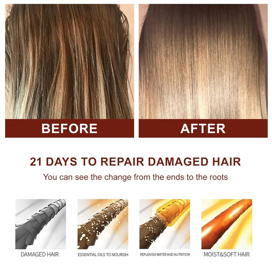 VOLLUCK Argan Oil for Hair - Hair Oils Hair Care Scalp Oil Hair Growth Nourishes Scalp Repair Frizz Dry and Damaged Hair