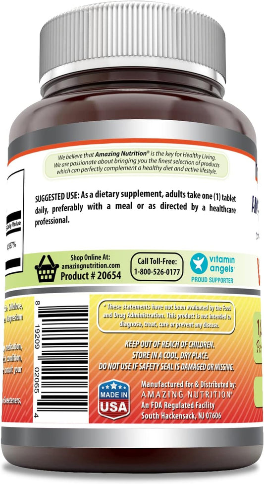 Amazing Formulas Vitamin C 1000 Mg 250 Tablets Supplement | Non-GMO |